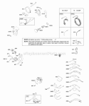 Alternator Ignition Diagram and Parts List for 205412-0230-B9  Briggs and Stratton Engine
